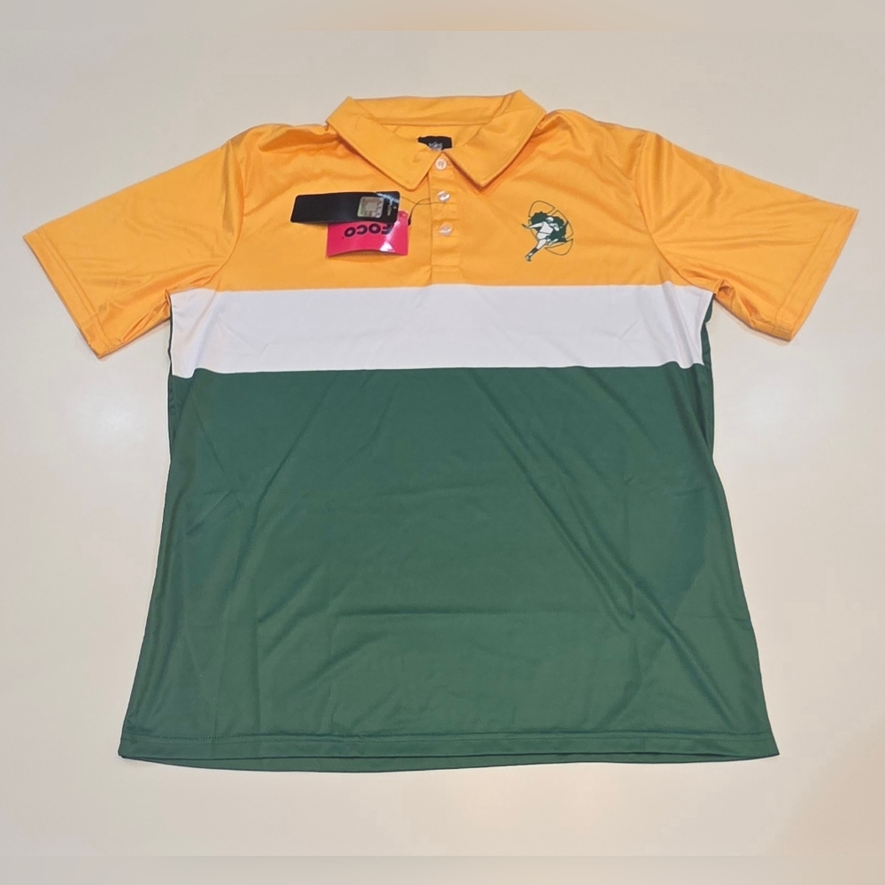 GREEN BAY PACKERS|Forever Collectibles Pullover Polo|Men's Large|Team NFL